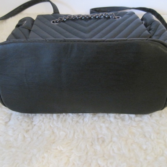 Faux Leather Quilted Backpack - Picture 4 of 9